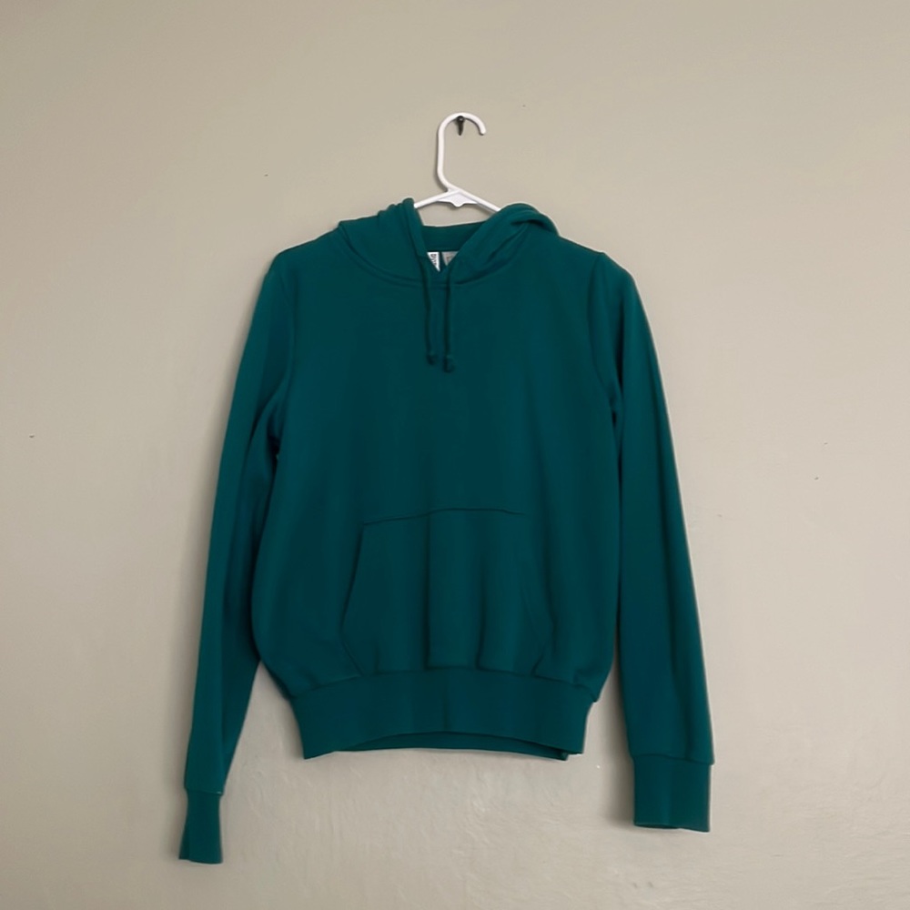 Green hoodie